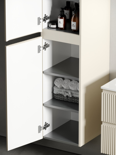 Шкаф-пенал Sancos SNOB R PSNR35CE 35х35х165 подвесной цвет бежевый - фото 3